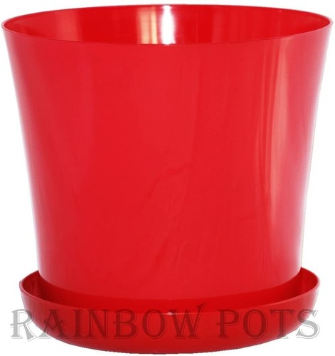 Flower pots gloss plastic - pots,