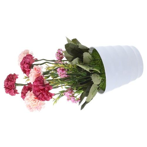 Lifelike pink faux potted - pink,