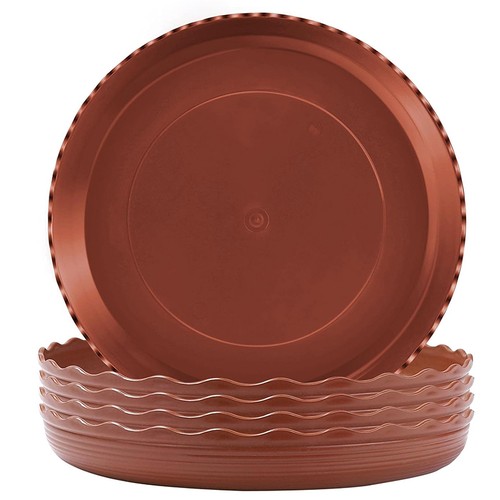Pack plant saucers - 5, flower