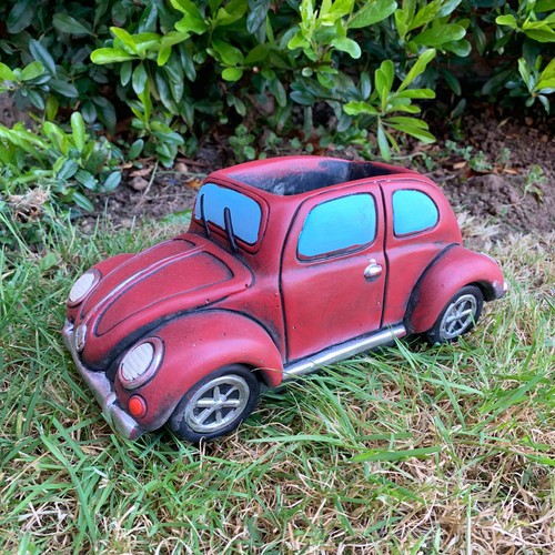 Cement red french car - cement,