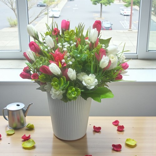 Flower planter white - 🌺,