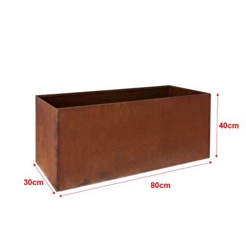 Corten steel rectangle - rectangle, cube
