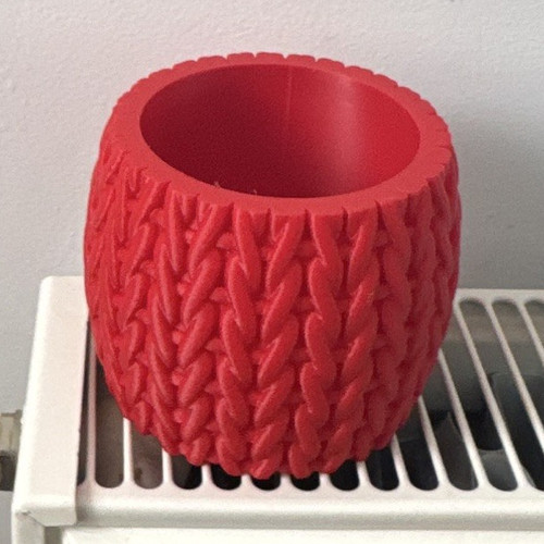 Red textured plastic - red,