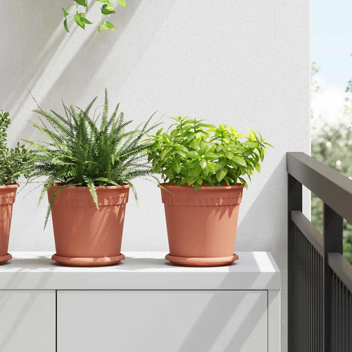 Walplus round flower pots - round,
