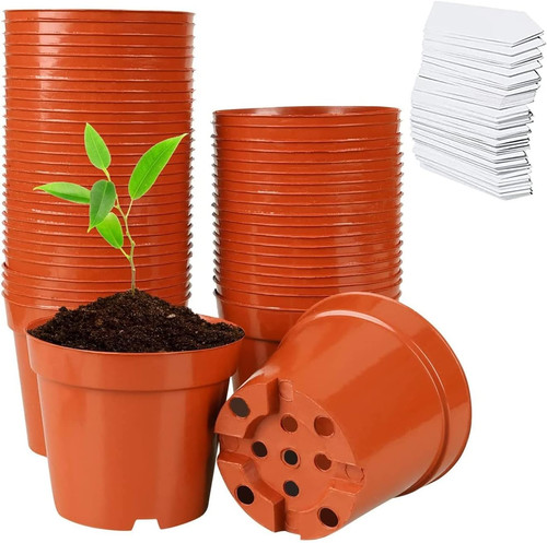 60pcs plastic flower pots - flower,