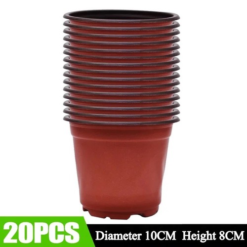 Plastic plant pots - plastic, large