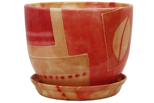 Ceramic plant pots with - pots,